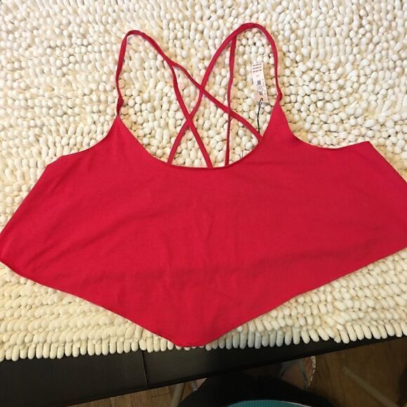 VICTORIA SECRET Red Cropped Top - Picture 2 of 7